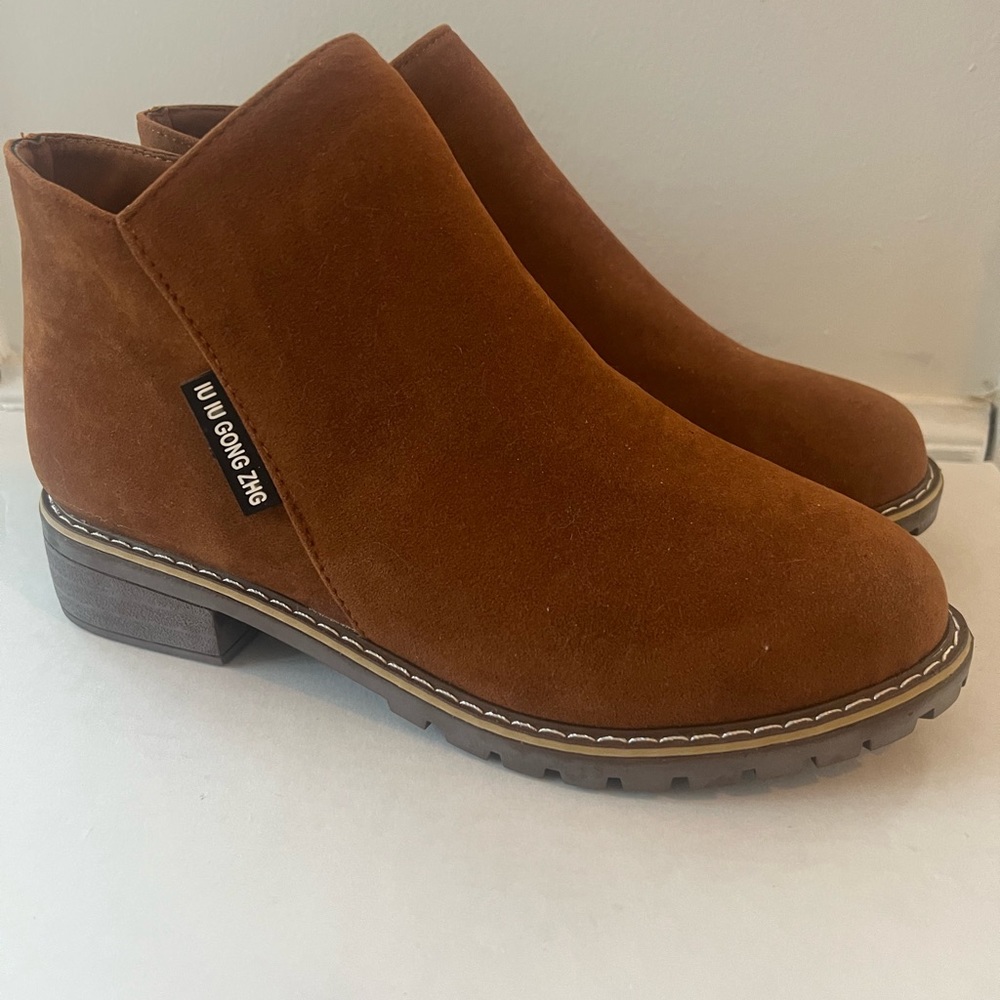 Shein Brown Ankle Boots (7.5)